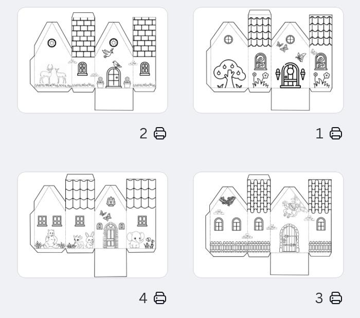 Happy House Printable Activity for Kids