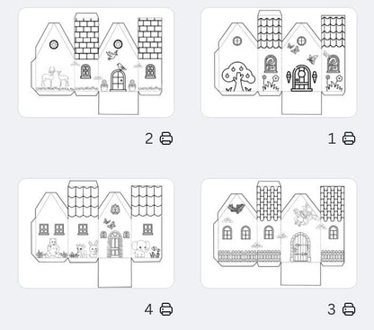 Happy House Printable Activity for Kids